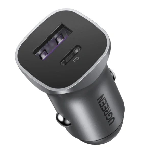 UGREEN EC305 30W Car Charger With 1 USB-C /1* USB A port
