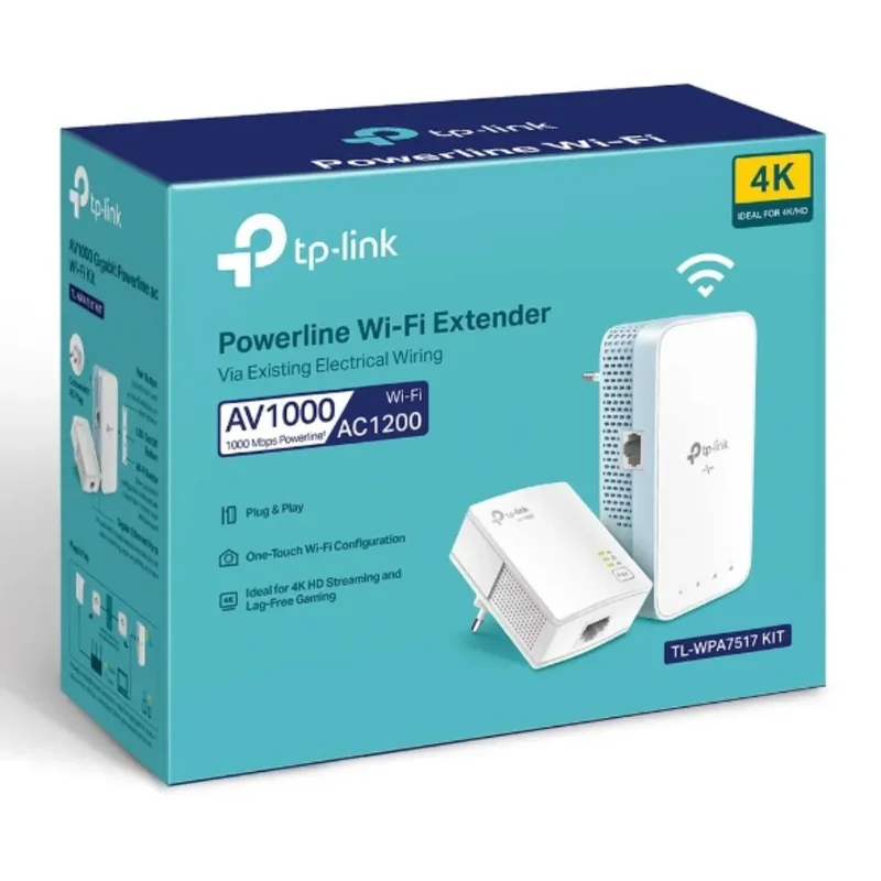 TP-Link AV1000+AC1200 Gigabit Powerline ac Wi-Fi Kit – TL-WPA7517 KIT