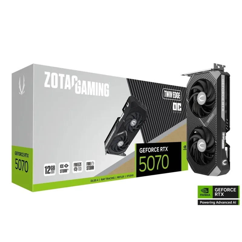 ZOTAC GAMING GeForce RTX 5070 Twin Edge 12GB GDDR7 Graphics Card