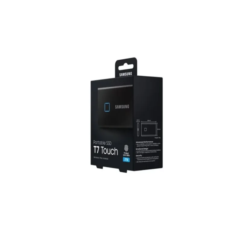 Samsung T7 Touch Portable External SSD 2TB with Fingerprint Security