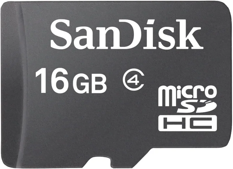 SanDisk 16 GB Class 4 micro SDHC Flash Memory Card