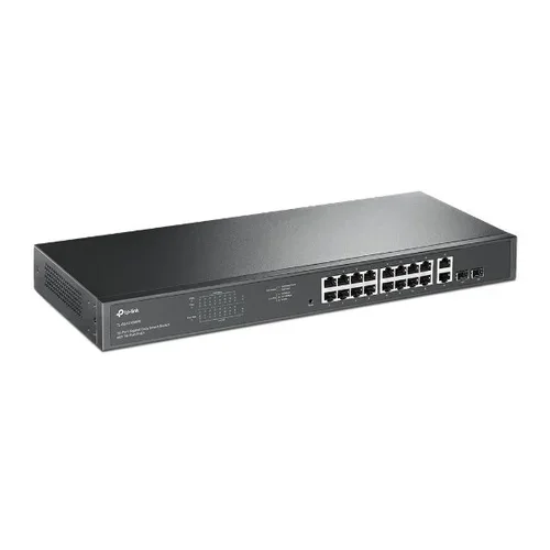 TP-Link 18-Port 10/100/1000Mbps Gigabit Easy Smart Switch with 16-Port PoE+ – TL-SG1218MPE
