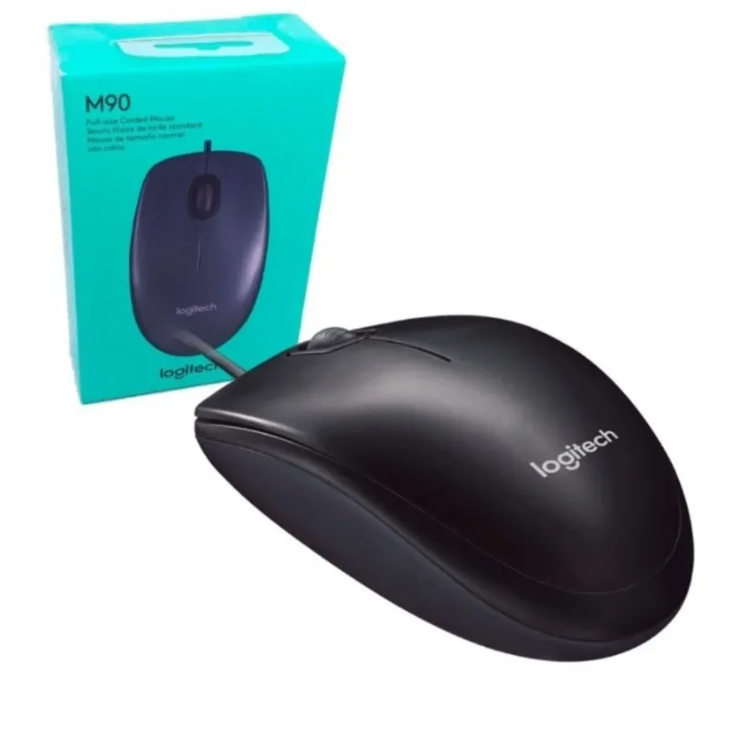 Logitech M90 Wired Mouse Black