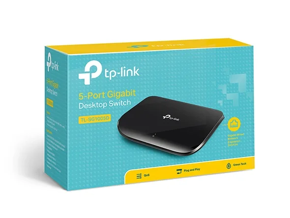 TP-Link 5-Port 10/100/1000Mbps Gigabit Desktop Switch – TL-SG1005D