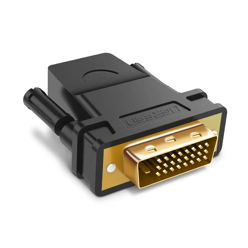 UGREEN DVI (24+1) Male to HDMI Female Adapter Black