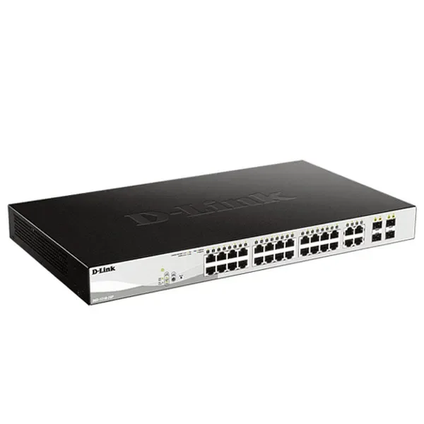 D-Link DGS-F1210-26PS-E – 24 port Managed Gigabit Switch , 2 Gigabit SFP uplink ports