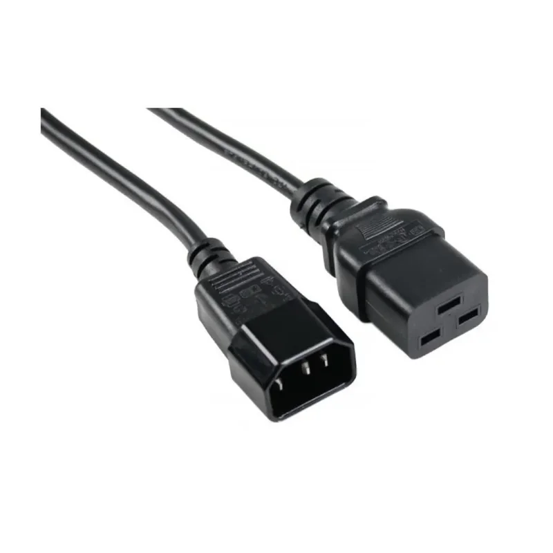C14 Male to C19 Female Connector Power Cable – (Black)
