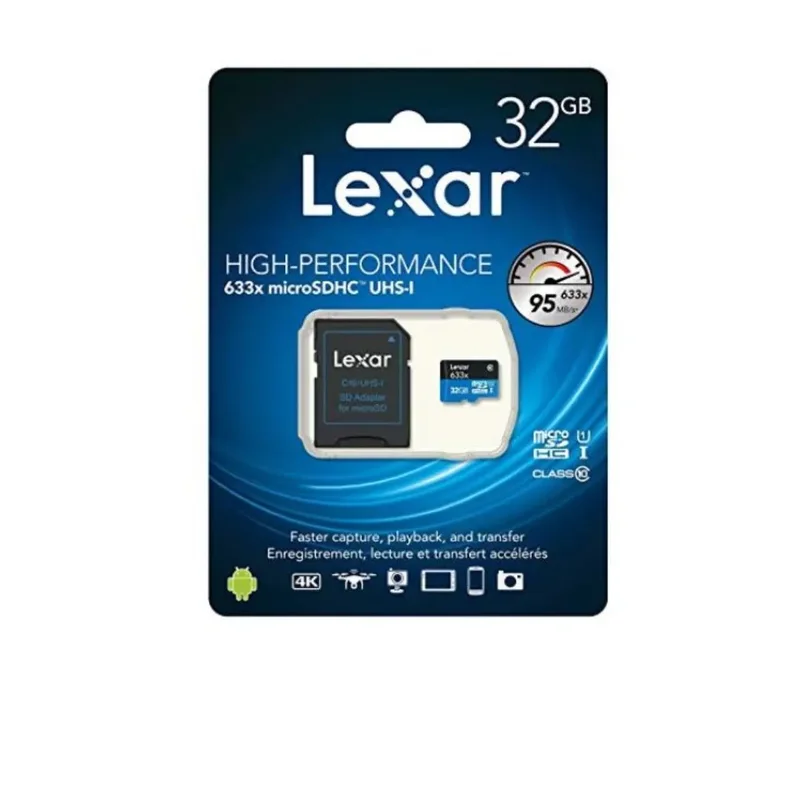 Lexar 32GB High-Performance 633x UHS-I micro SDHC Memory Card