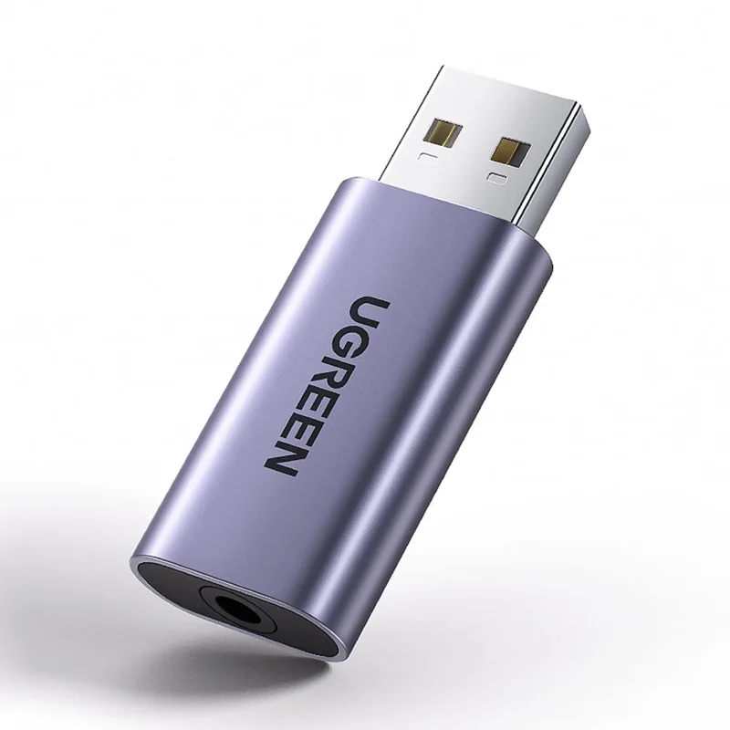 UGREEN CM383 USB-A to 3.5mm Audio Jack Sound Adapter