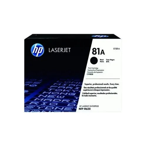 HP 81A Black Original LaserJet Toner Cartridge – (CF281A)