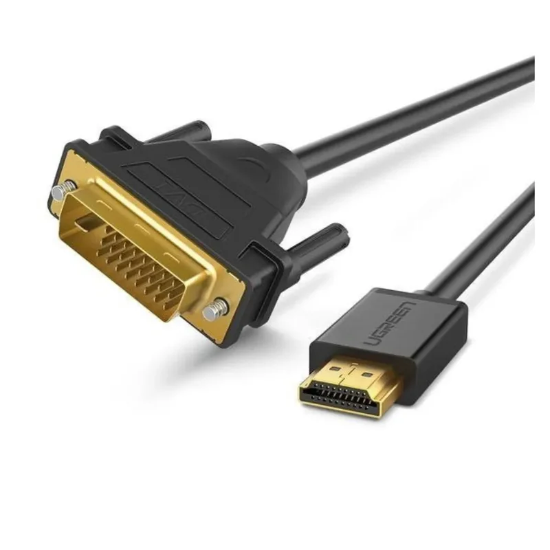 UGREEN HD106 HDMI to DVI 2K Cable Male to Male Black 1m