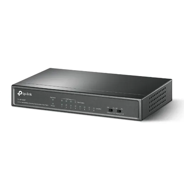 TP-Link 8-Port 10/100Mbps Desktop Switch with 4-Port PoE+ – TL-SF1008P