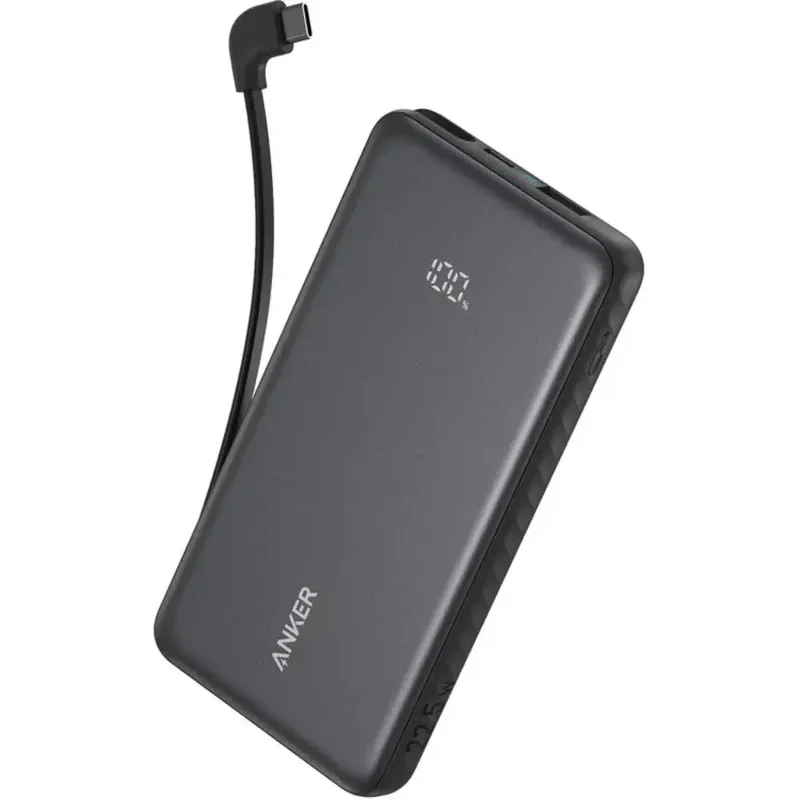 Anker Zolo 10000mAh 22.5W Power Bank with Built-in USB-C Cable