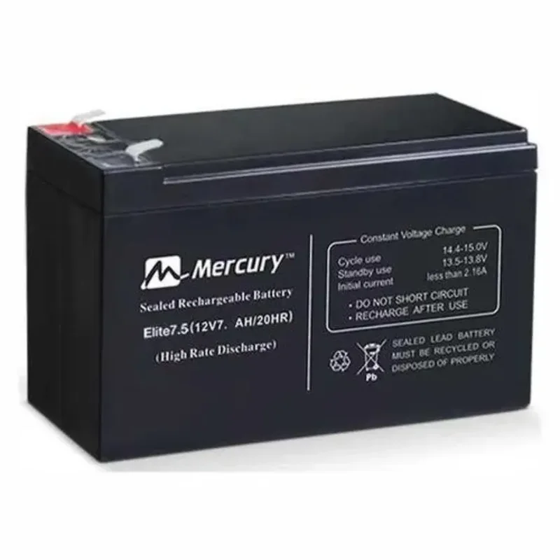 Mercury Elite 7.5 Sealed Lead Acid UPS Battery (7.5AH/12V, 2.3KG)