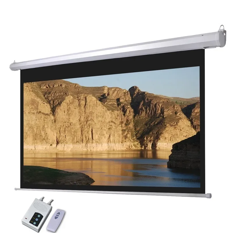 Techcom TC-APS-3300 Auto Electric Projector Screen 300 x 300 Inches